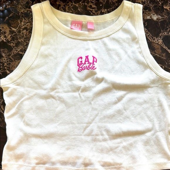GAP Other - NWOT GAP Cream and Pink Tank Top Classic Sleeveless Design